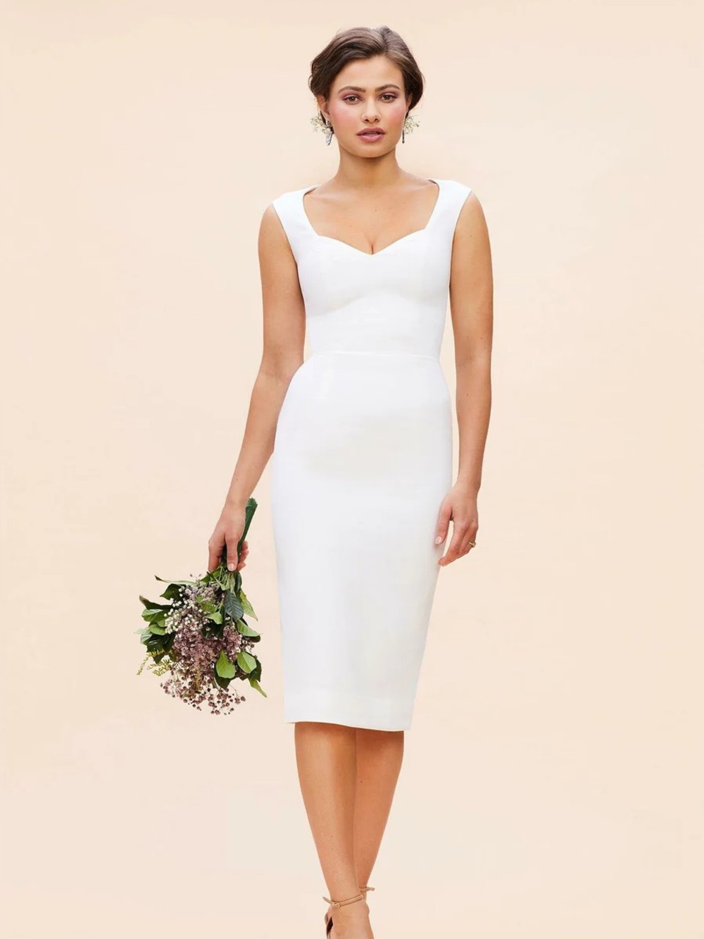 NWT Dress The Population Elle Sheath Dress Off White - Size XL